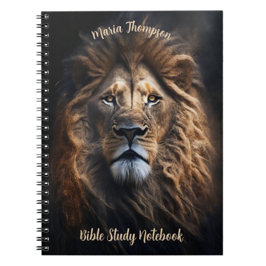 Lion Photo Carnet Votre texte et image Personnalis (Devant)