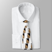 Lion Photo Mannen Necktie Stropdas (Gebonden)