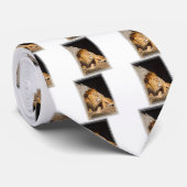 Lion Photo Mannen Necktie Stropdas (Opgerold)