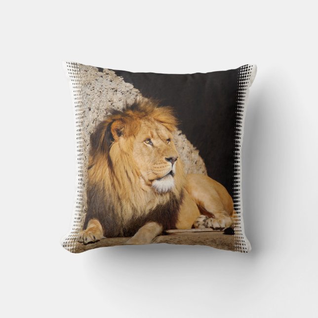 Lion Photo Pillow Kussen (Voorkant)