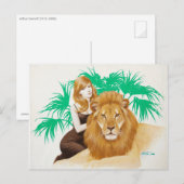 Lion PinUp Briefkaart (Voorkant / Achterkant)