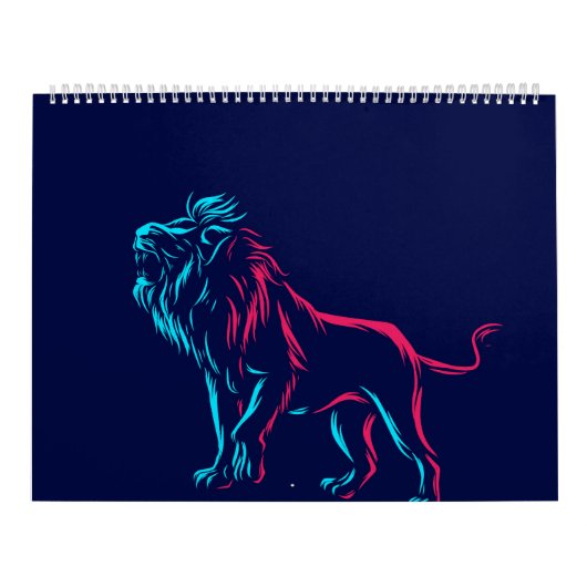 Lion pop kunst kalender (Hoes)