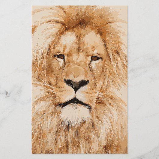 LION PORTRAIT BRIEFPAPIER (Voorkant)