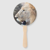 Lion Portrait Handwaaier (Voorkant)