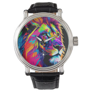 Lion Portrait Horloge