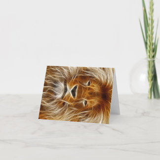 Lion Portrait Kaart
