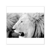 Lion Portrait Zelfinktende Stempel (Design)