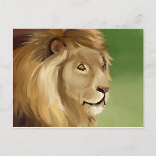 Lion Post Card Briefkaart (Voorkant)