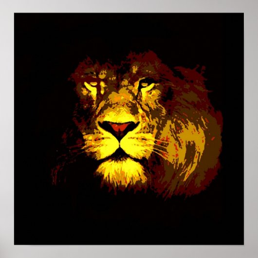 Lion Poster Print (Voorkant)