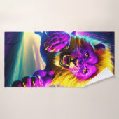 Lion pourpre (Serviette de bain)