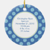 Lion précieux de premier ornement de Noël du bébé (Dos)