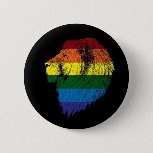 Lion Pride Ronde Button 5,7 Cm (Voorkant)