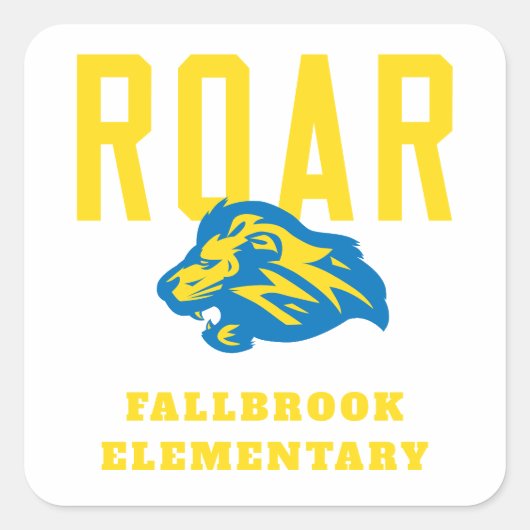 Lion Pride Vierkante Sticker (Voorkant)