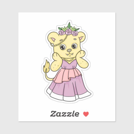 Lion Princess Sticker (Vel)