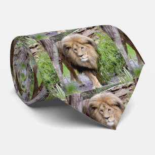 Lion Print Mannen Necktie Stropdas