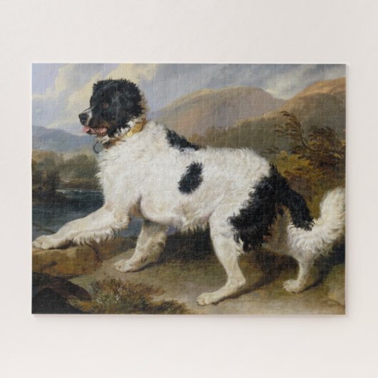 Lion : Puzzle du chien Terre-Neuve (Horizontal)