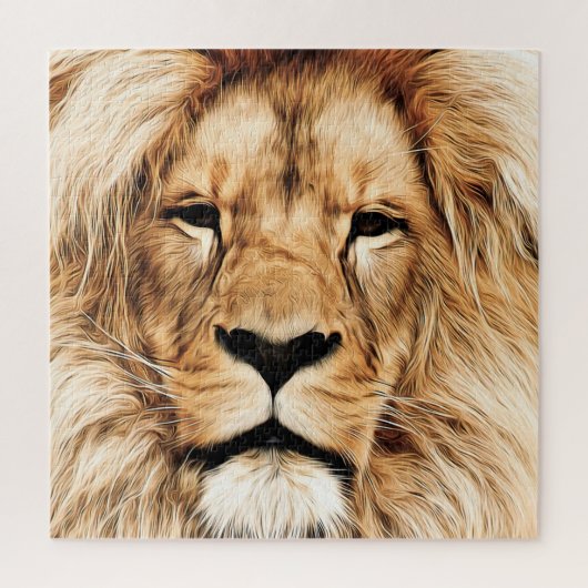 Lion Puzzle Face Legpuzzel (Verticaal)
