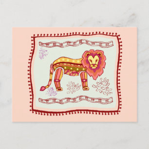 Lion Quilt Briefkaart