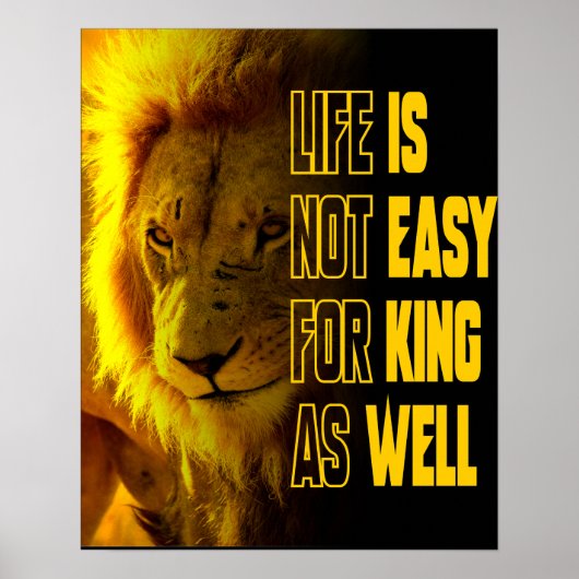 Lion Quote Poster (Voorkant)