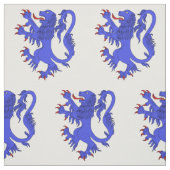 Lion Rampant Azure Stof (Swatch)