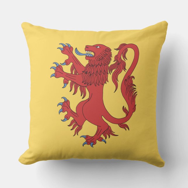 Lion Rampant Gules Buitenkussen (Voorkant)