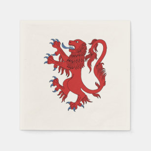 Lion Rampant Gules Servet