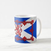 Lion Rampant over de Schotse vlag Koffiemok (Voorkant rechts)