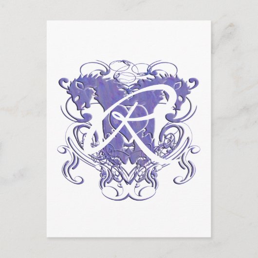 Lion Rampant Renaissance Wedding Briefkaart (Voorkant)