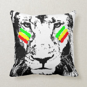 Lion Rasta Eye Black Sierkussen veroveren