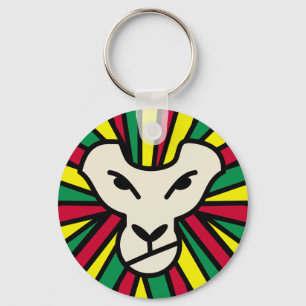 Lion Rastafari Colored Mane Sleutelhanger