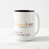 Lion rayé 15 oz de Mug - Logo (Devant droit)