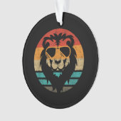 Lion Retro Style Ornament (voorkant)