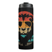 Lion Retro Style  Thermosbeker (Voorkant)