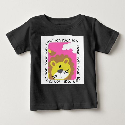 Lion Roar Baby Raglan T-shirt (Voorkant)