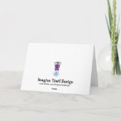 Lion, roi de la carte de voeux du jour (Dos)