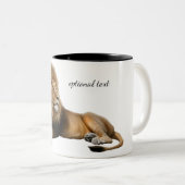 Lion roi des bêtes Mug (Devant droit)