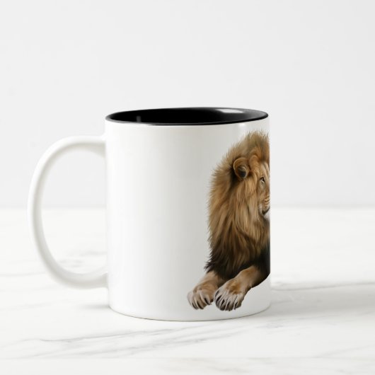 Lion roi des bêtes Mug (Gauche)