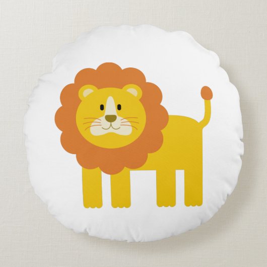 Lion Rond Kussen (Voorkant)