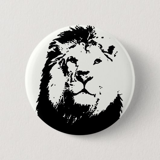 Lion Ronde Button 5,7 Cm (Voorkant)