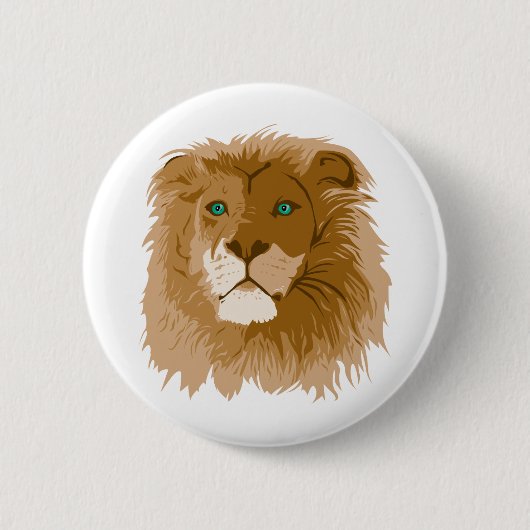 Lion Ronde Button 5,7 Cm (Voorkant)