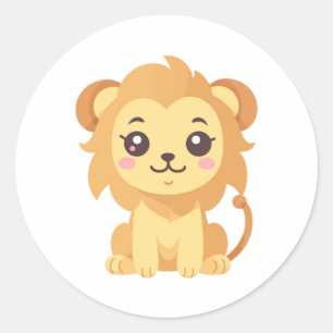 Lion Ronde Sticker