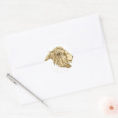 Lion Ronde Sticker (Envelop)