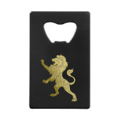 Lion Royal Doré sur Fond Noir (Dos)