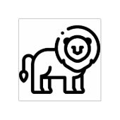 Lion Rubberstempel (Afrduk)