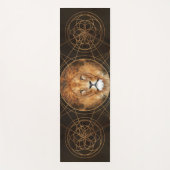 Lion Sacred Geometry Digital Art Yogamat (Voorkant)