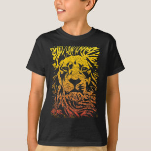 Lion Safari Dessin Lion coloré T-shirt Lion