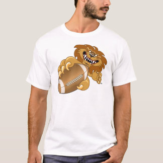 Lion School Mascot Football T-shirt