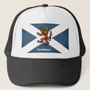 Lion & Schotse vlag, Schotland / mode Trucker Pet