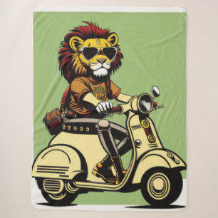 Lion Sherpa Blanket Deken