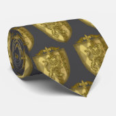 Lion Shield Family Crest  Stropdas (Opgerold)